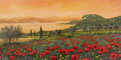 Framed Dalle Colline Print