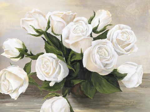 Framed Vaso di Rose Print