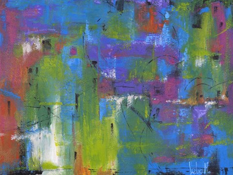 Framed Quartiere Colorato Print