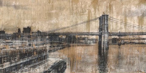 Framed Brooklyn Bridge 1 Print