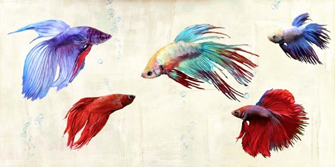 Framed Tropical Parade Print