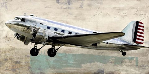 Framed Let&#39;s Fly Away Print