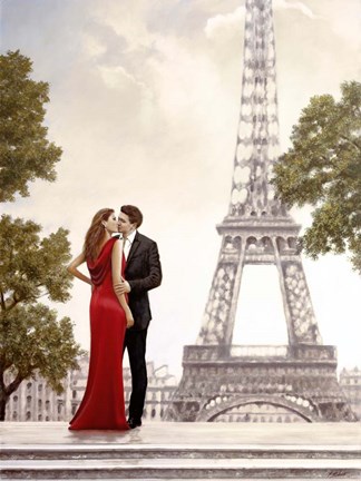 Framed Romance in Paris I Print
