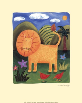 Framed Leo the Lion Print