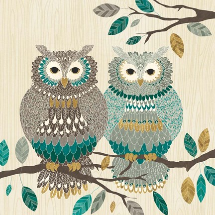 Framed Cool Feathers II Print