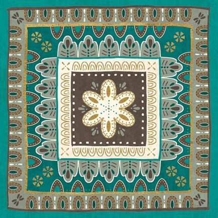 Framed Cool Feathers Tiles II Print