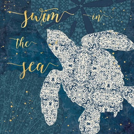 Framed Coastal Lace VI Print