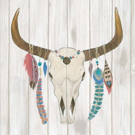 Framed Bohemian Rising I no Border Print