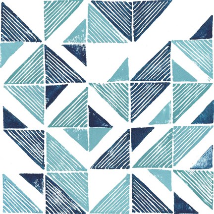 Framed Beryl Block Print III Print