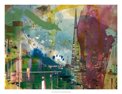 Framed San Francisco Buildings I Print