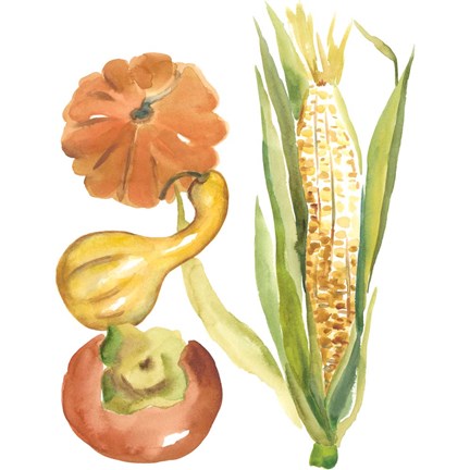 Framed Harvest Medley V Print