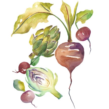 Framed Harvest Medley VI Print