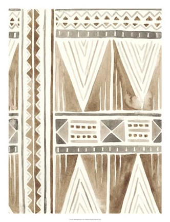 Framed Tribal Impressions I Print