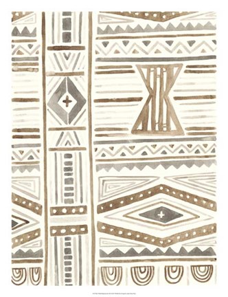 Framed Tribal Impressions III Print