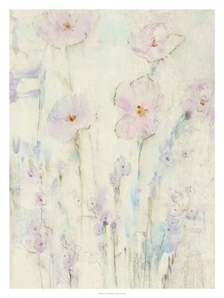 Framed Lilac Floral I Print