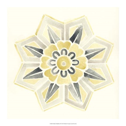 Framed Modern Medallions III Print