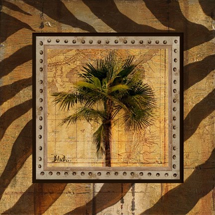 Framed Gold America II Print