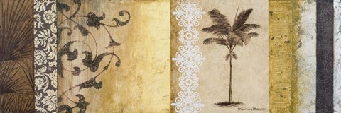 Framed Decorative Palm I Print