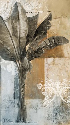 Framed Palm &amp; Ornament I Print