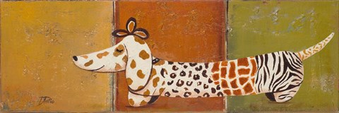 Framed Fashion Puppy I Print