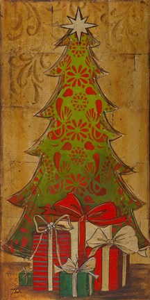 Framed Christmas Tree I Print