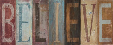 Framed BELIEVE Print