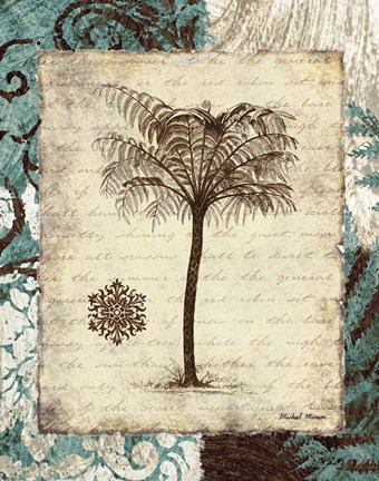 Framed Secret Fern IV Print