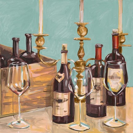 Framed Dinner Party I Print