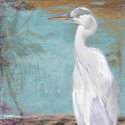 Framed Tropic Heron II Print
