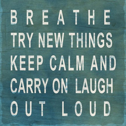 Framed Breathe Print