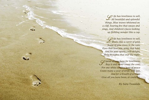 Framed Life&#39;s Loveliness Print