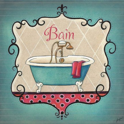 Framed Bain and Savon I Print