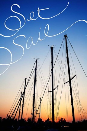 Framed Set Sail Print