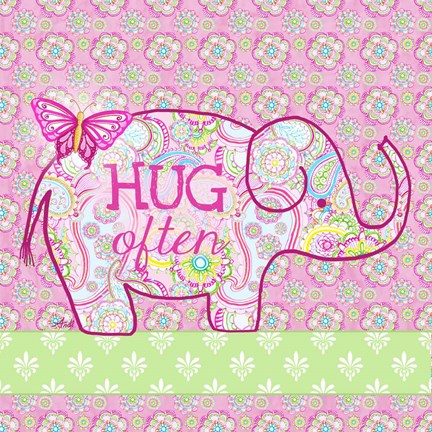 Framed Elephant I Print