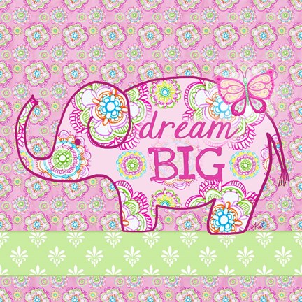 Framed Elephant II Print