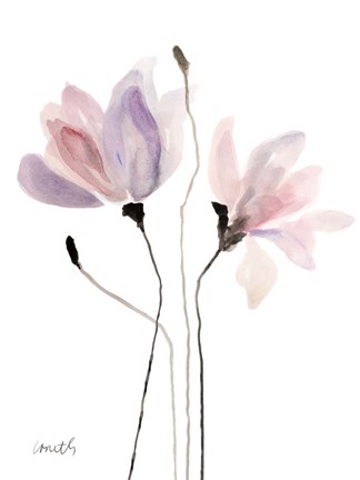 Framed Floral Sway III Print