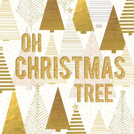 Framed Christmas Jingle Tree II Print