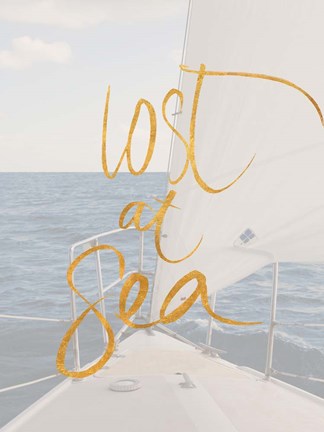 Framed Lost At Sea Print