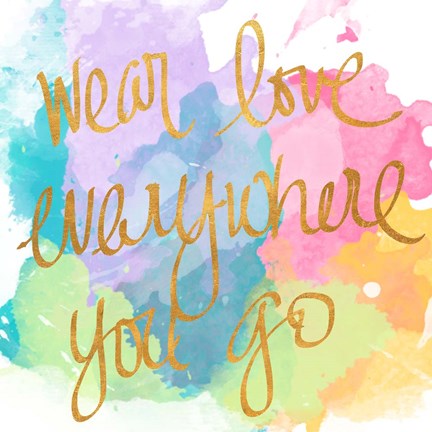 Framed Good Thoughts II Print