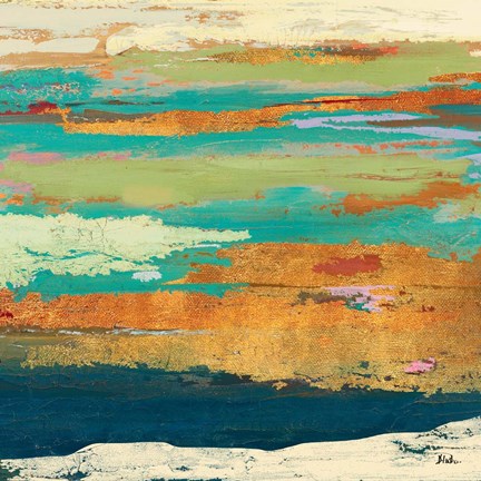 Framed Tropical Sunrise I Print