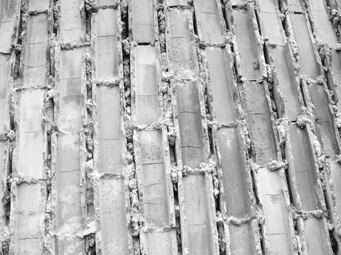 Framed Gray Bricks II Print