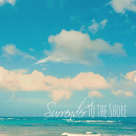 Framed Surrender To The Shore Print