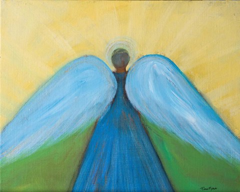 Framed Beneath Angels Wings Print