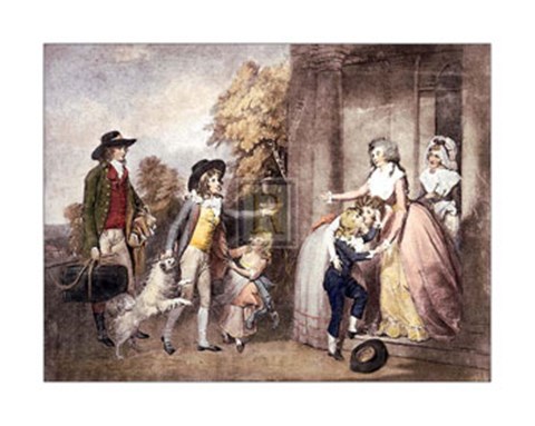 Framed Dulce Domum or Return from School [L] Print