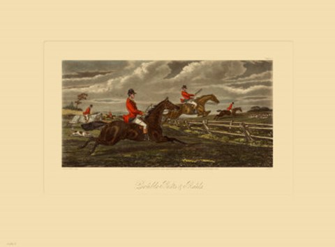 Framed Double Posts and Rails Print