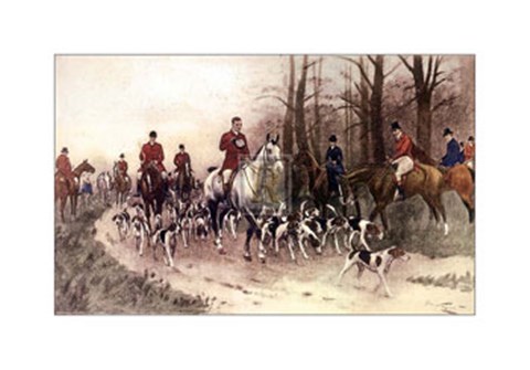 Framed Hounds Print