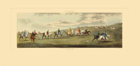 Framed Newmarket: Training Print