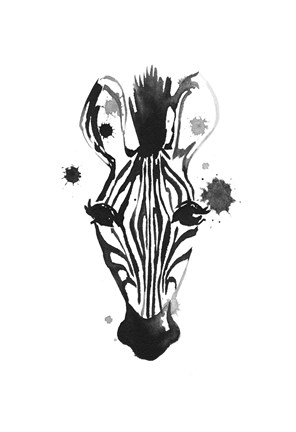 Framed Zebra Splash Print