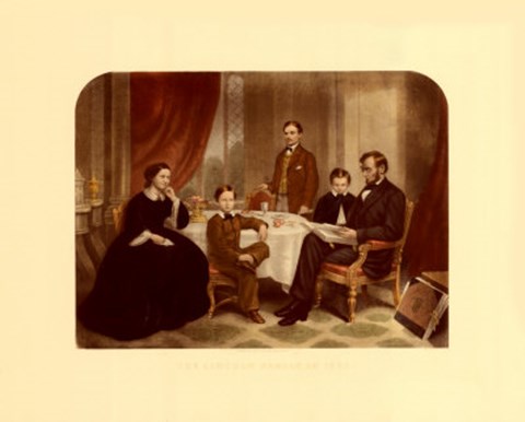 Framed Lincoln Family Print