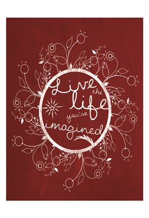 Framed Red Chalk Imagine Print